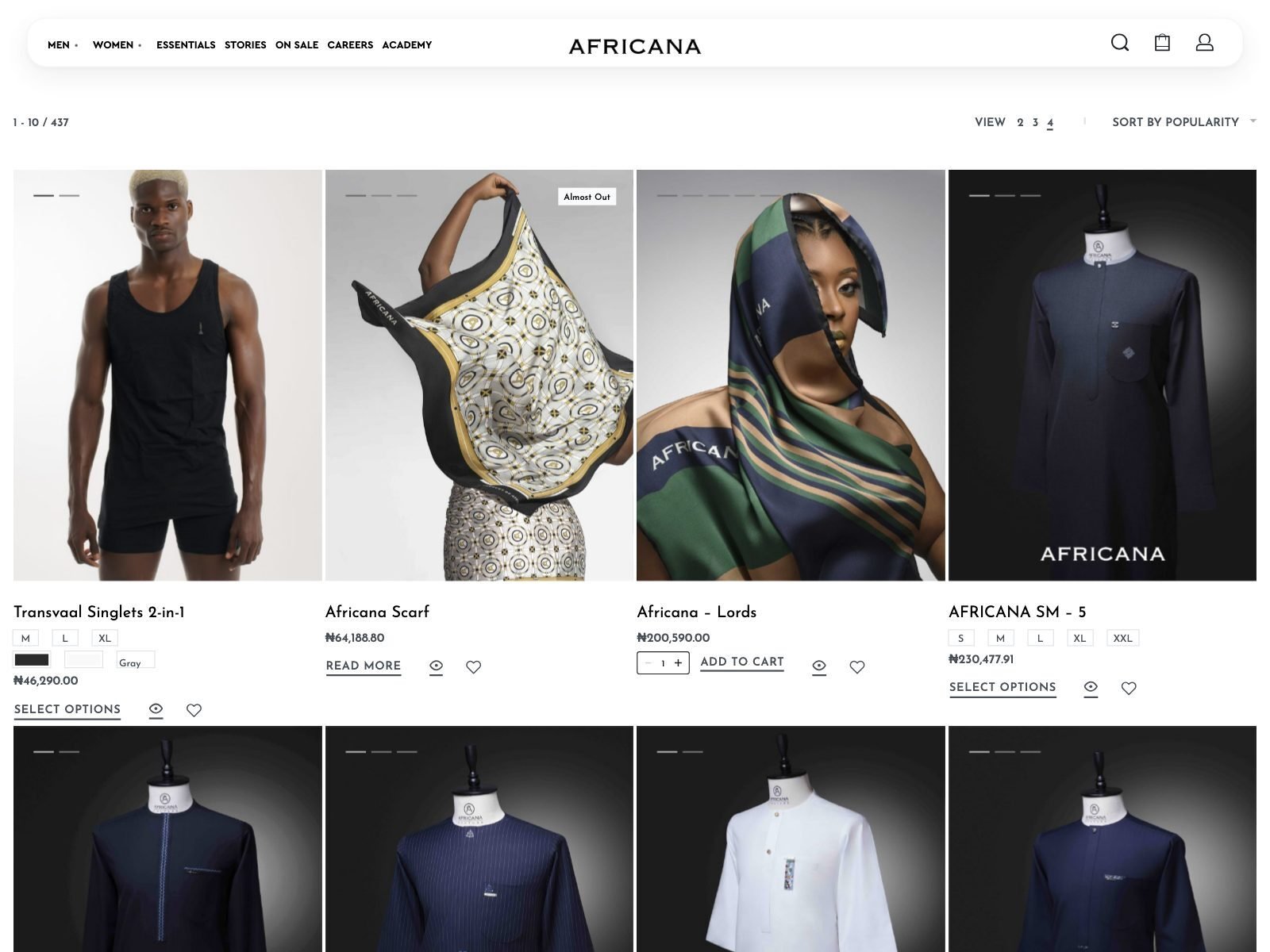 Africana / Shop